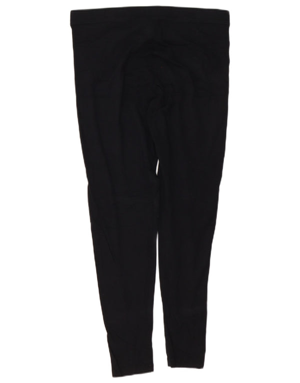 MARKS & SPENCER Leggings da donna UK 14 Grande cotone nero