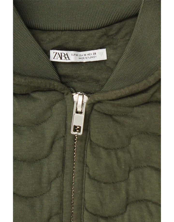Giubbotto bomber da donna Zara UK 14 medio cachi