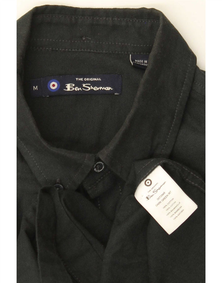 Camicia da uomo Ben Sherman in cotone verde medio