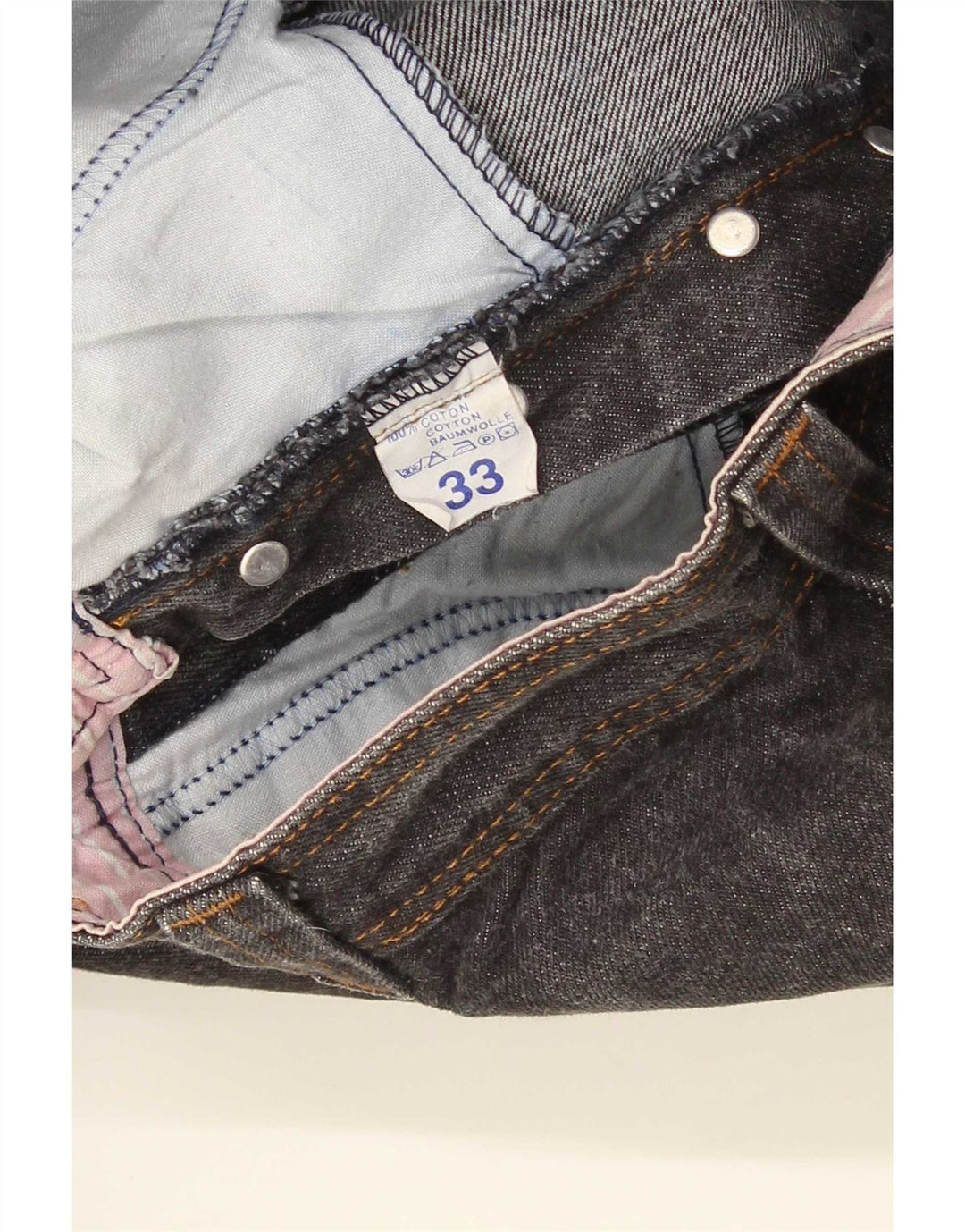 Jeans affusolati da uomo Jessi W33 L29 cotone grigio