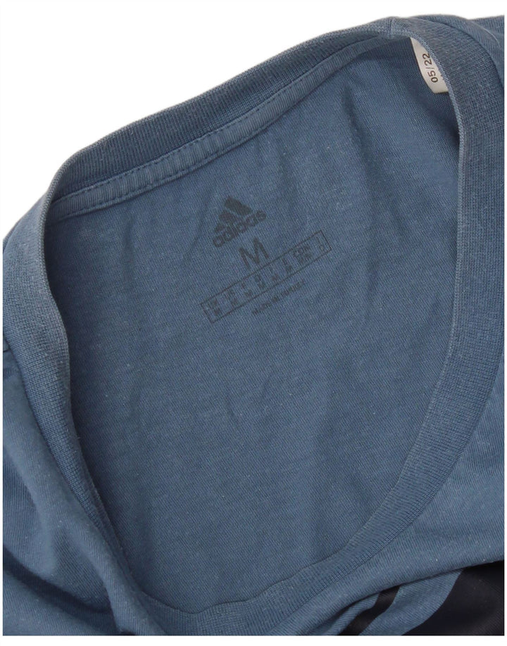 Maglietta grafica da uomo Adidas Top blu medio