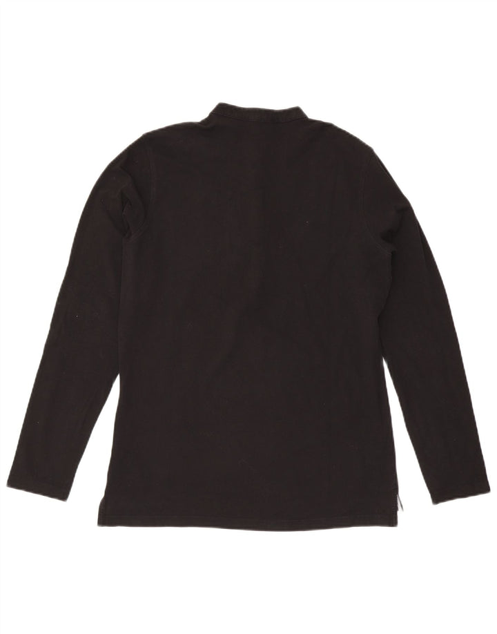Top da donna Slam manica lunga UK 12 cotone nero medio