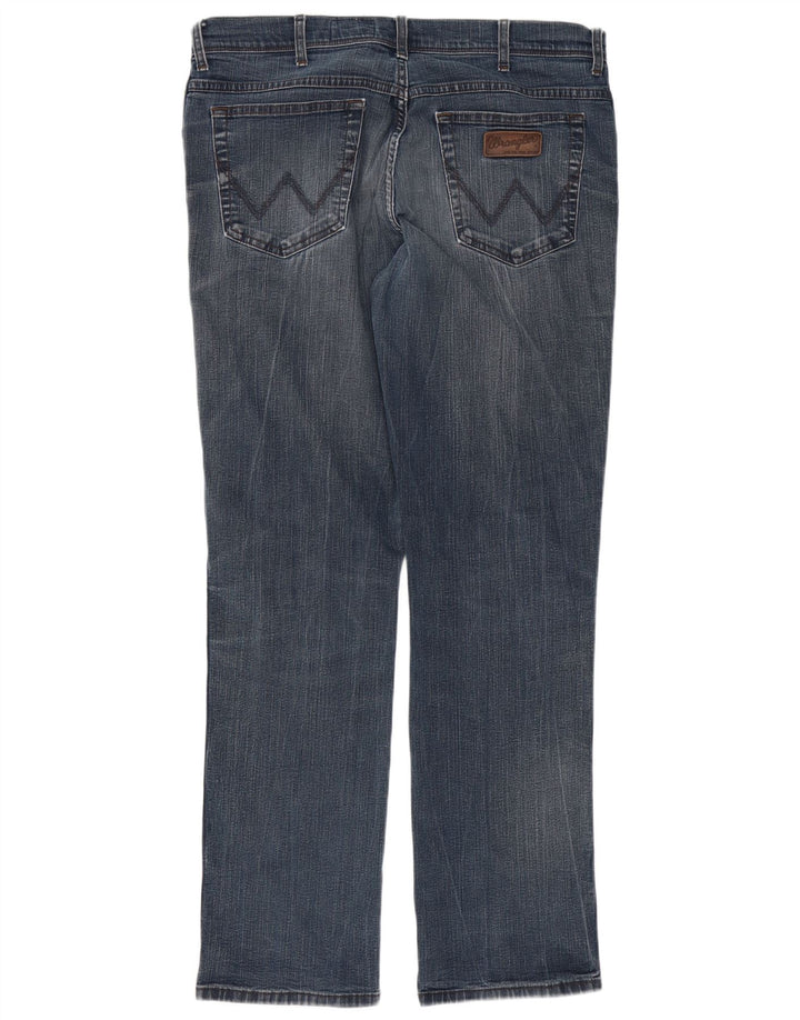 Jeans dritti elasticizzati Texas da uomo Wrangler W38 L34 cotone blu