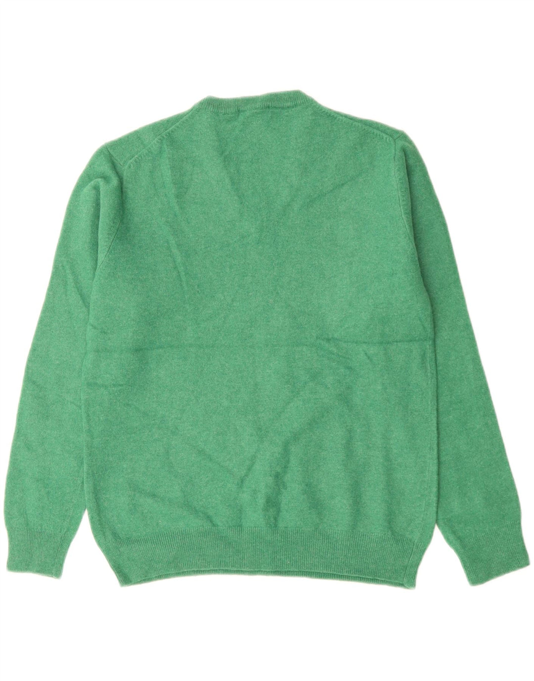 GANT Maglione da donna con scollo a V UK 14 Lana d'agnello verde grande