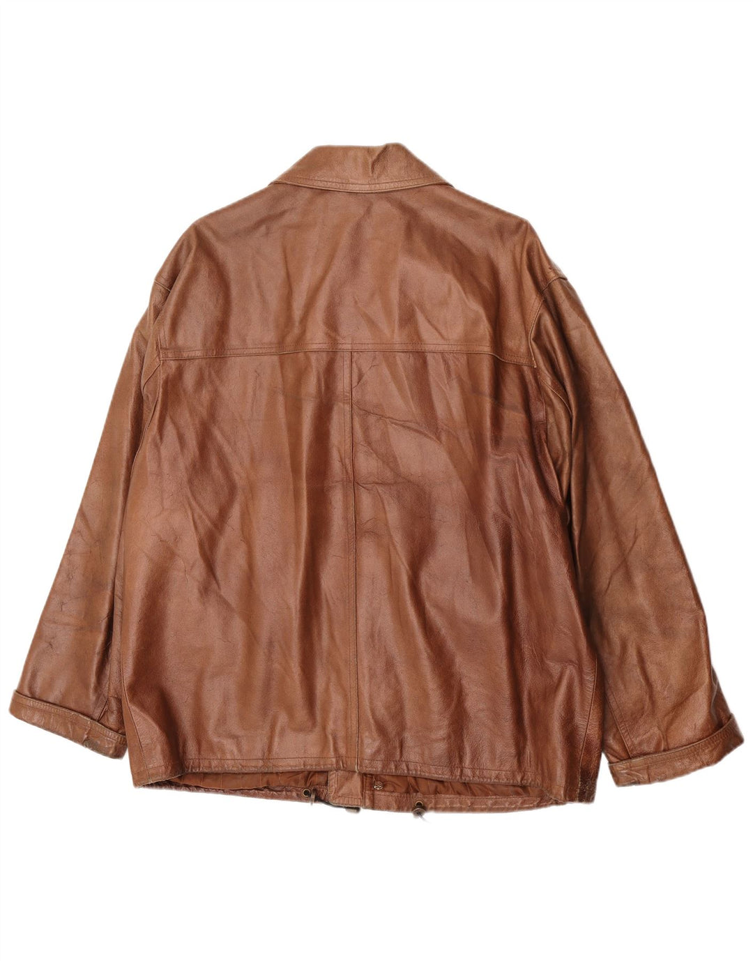 Giacca in pelle da uomo Mays IT 50 Large in pelle marrone