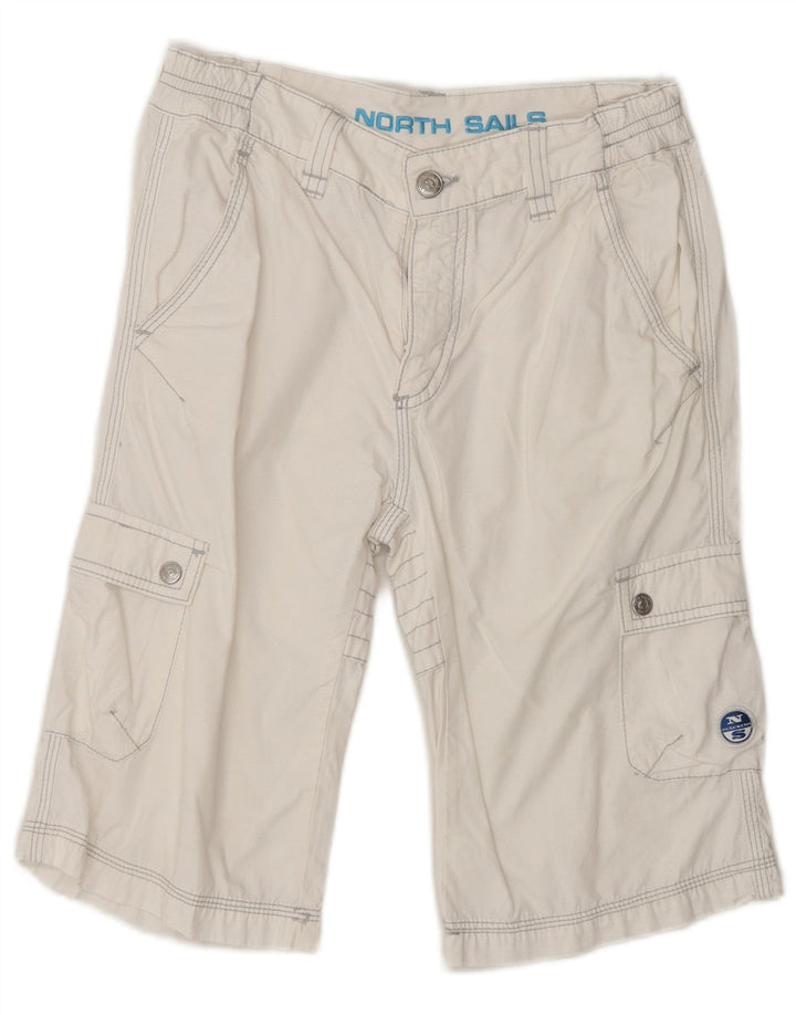 Pantaloncini cargo North Sails da bambino 11-12 anni W26 in cotone bianco
