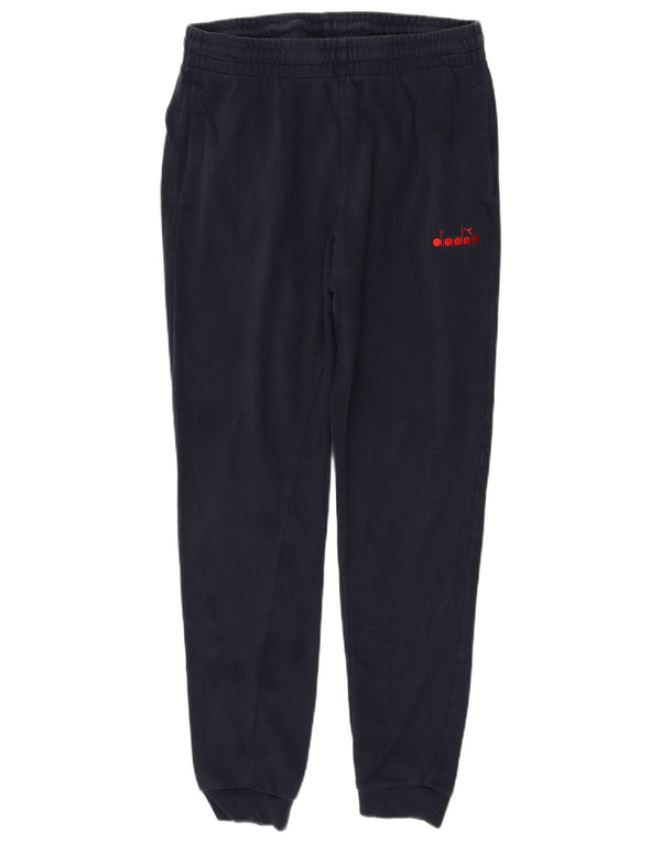 DIADORA Pantaloni Tuta Uomo Joggers Large Blu Navy Cotone