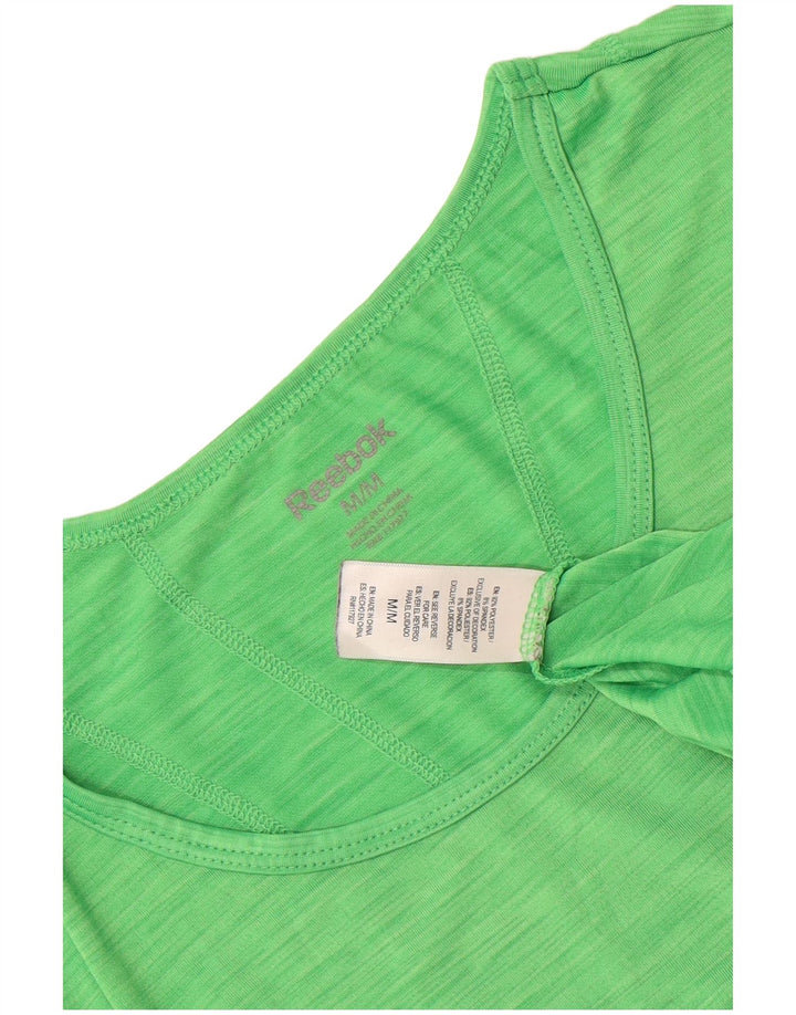 T-shirt Reebok da donna Top UK 12 poliestere chiazzato verde medio