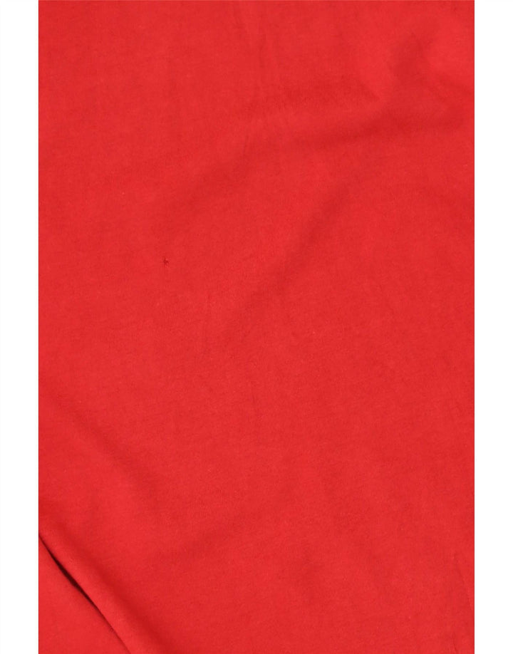 T-shirt da uomo Wrangler Top rosso medio in cotone