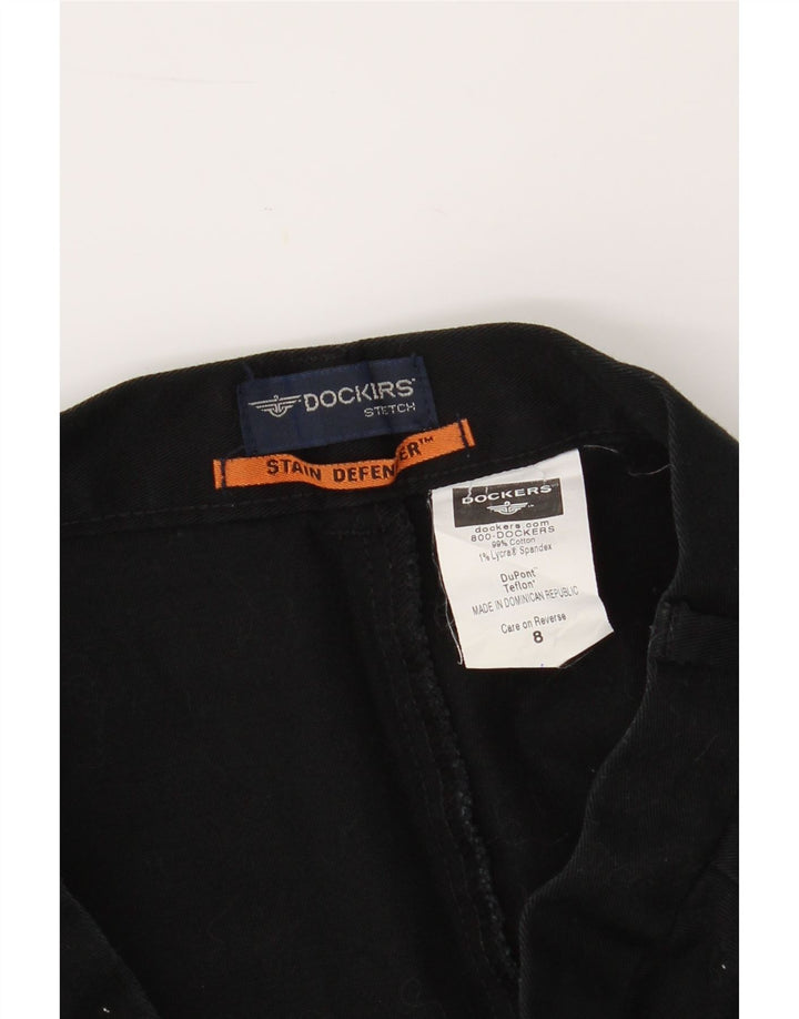 DOCKERS Womens Casual Shorts US 8 Medium W30 Black Cotton Vintage Dockers and Second-Hand Dockers from Messina Hembry 