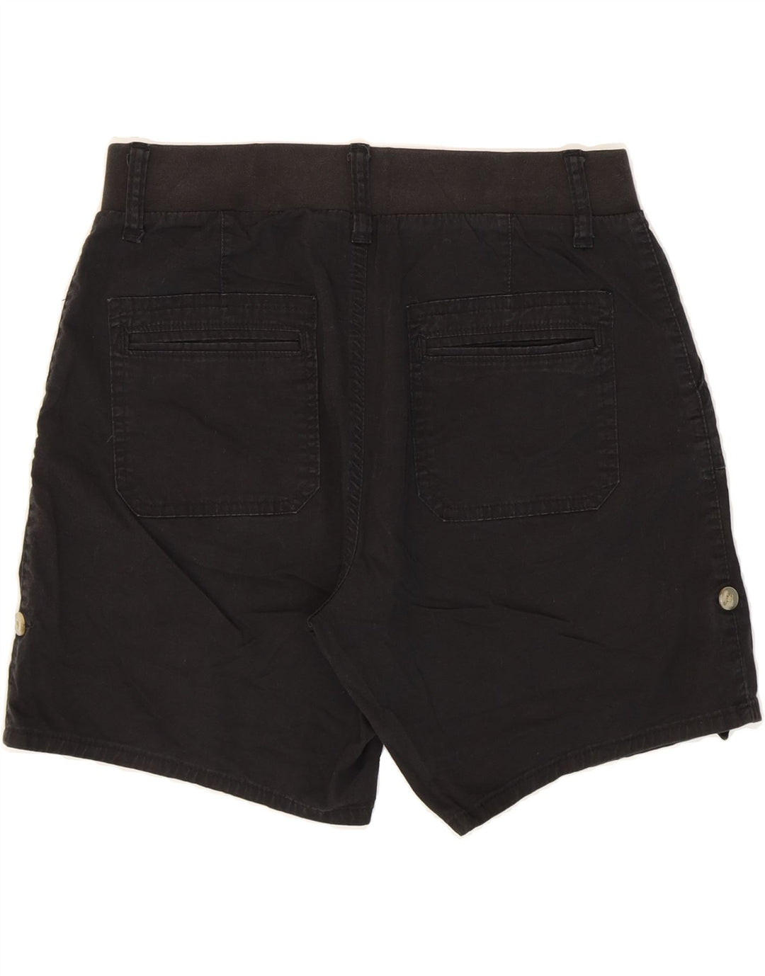 LEE Womens Riders Mid Rise Chino Shorts US 8 Medium W28 Black Cotton Vintage Lee and Second-Hand Lee from Messina Hembry 
