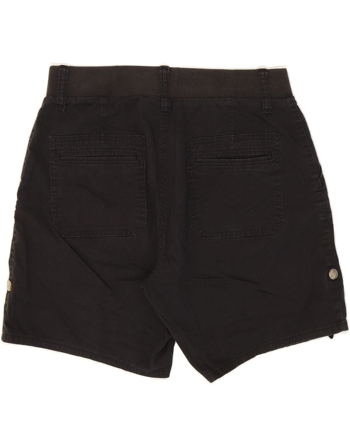 LEE Womens Riders Mid Rise Chino Shorts US 8 Medium W28 Black Cotton Vintage Lee and Second-Hand Lee from Messina Hembry 