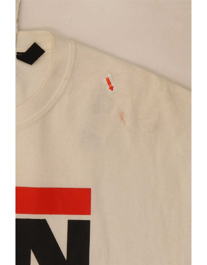 T-shirt grafica da uomo vintage Top piccola bianca