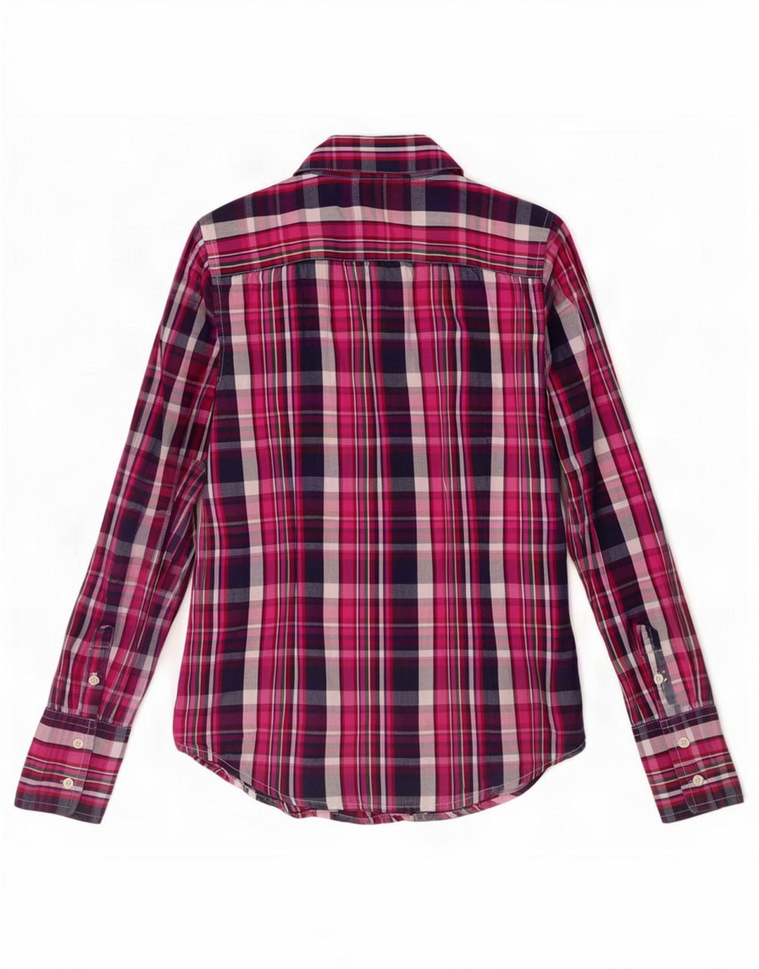 Camicia da donna Tommy Hilfiger UK 10 piccolo cotone a quadri rosa