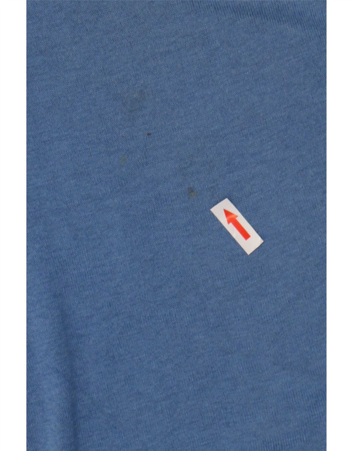 Maglione maglione a collo alto da donna Massimo Dutti UK 14 Seta blu medio