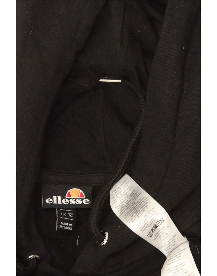 Felpa con cappuccio da donna Ellesse UK 12 cotone nero medio
