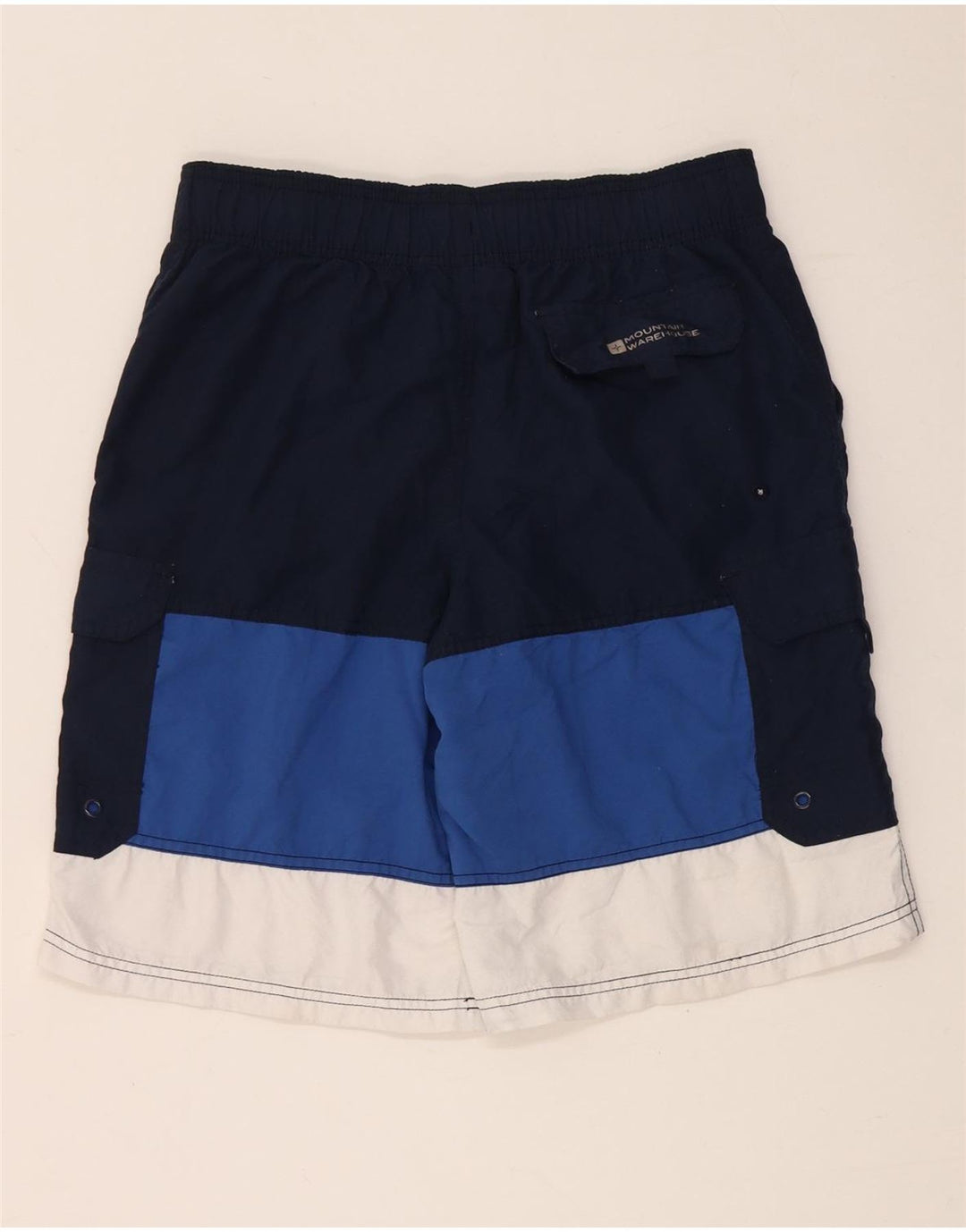 Pantaloncini da bagno da uomo Mountain Warehouse XS in poliestere color block blu navy