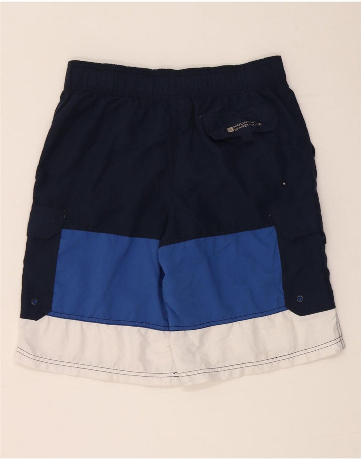 Pantaloncini da bagno da uomo Mountain Warehouse XS in poliestere color block blu navy