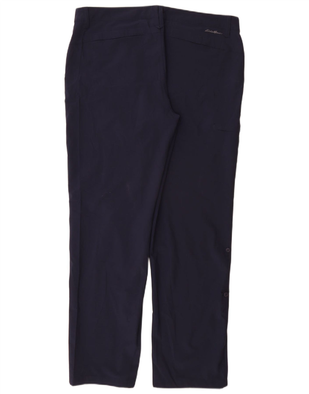 Pantaloni casual da donna Eddie Bauer US 16 2XL W36 L32 Poliestere blu navy