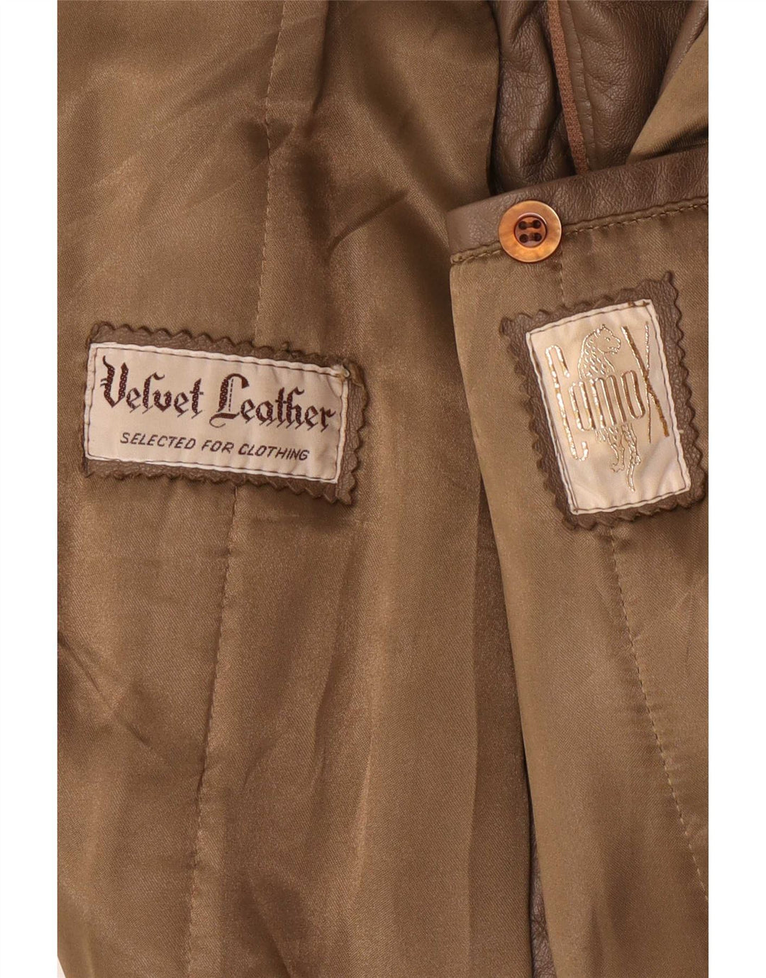 Giacca in pelle bomber da uomo Camox UK 38 Marrone medio