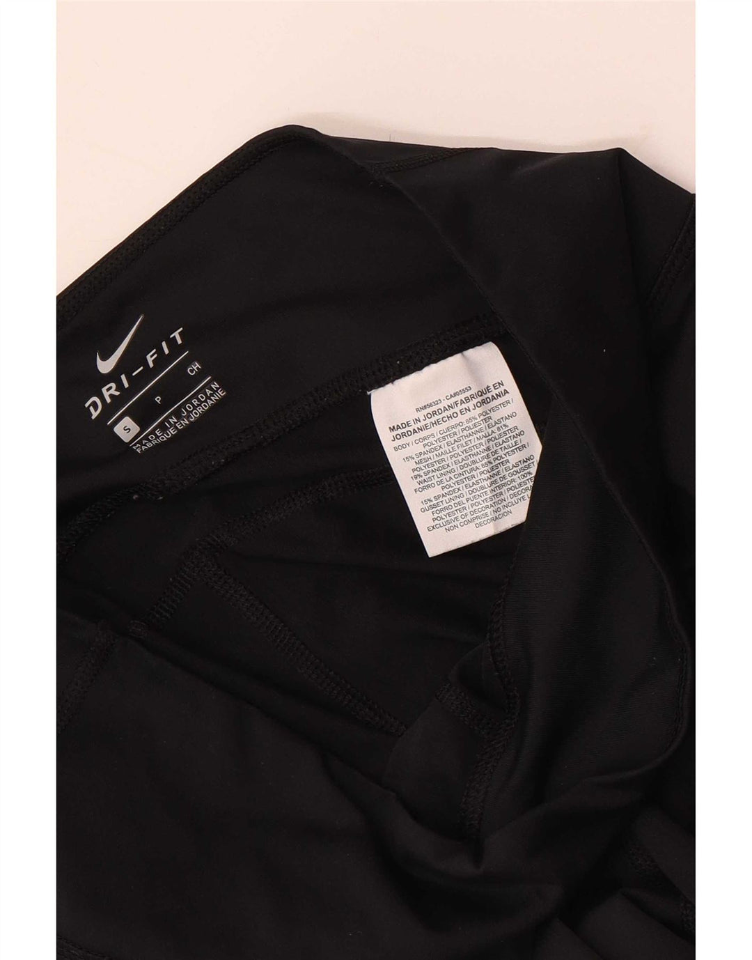 Leggings Nike Dri Fit Crop da donna UK 8 Small Nero Poliestere