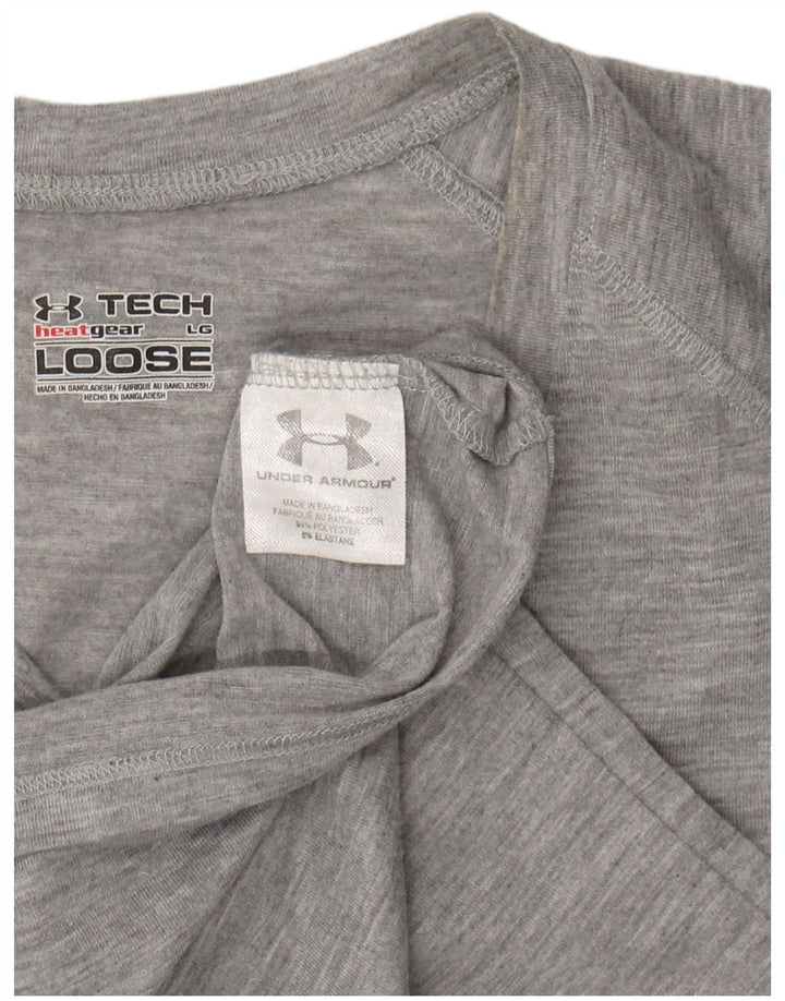 UNDER ARMOUR Womens loose T-Shirt Top UK 16 Large Grey Polyester