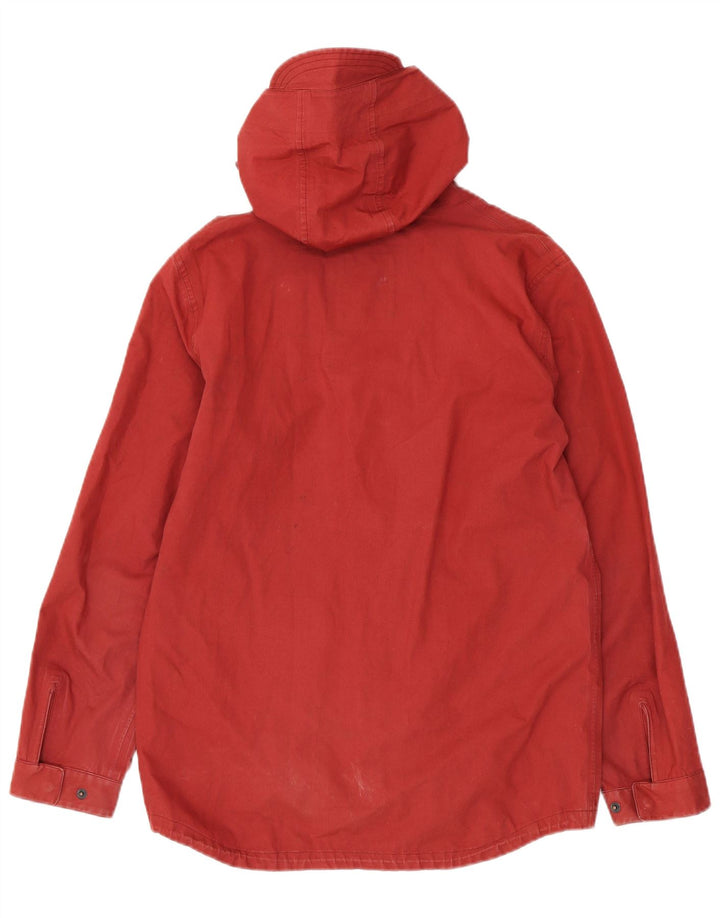 BEN SHERMAN Giacca utilitaria da uomo con cappuccio UK 36 piccola rossa