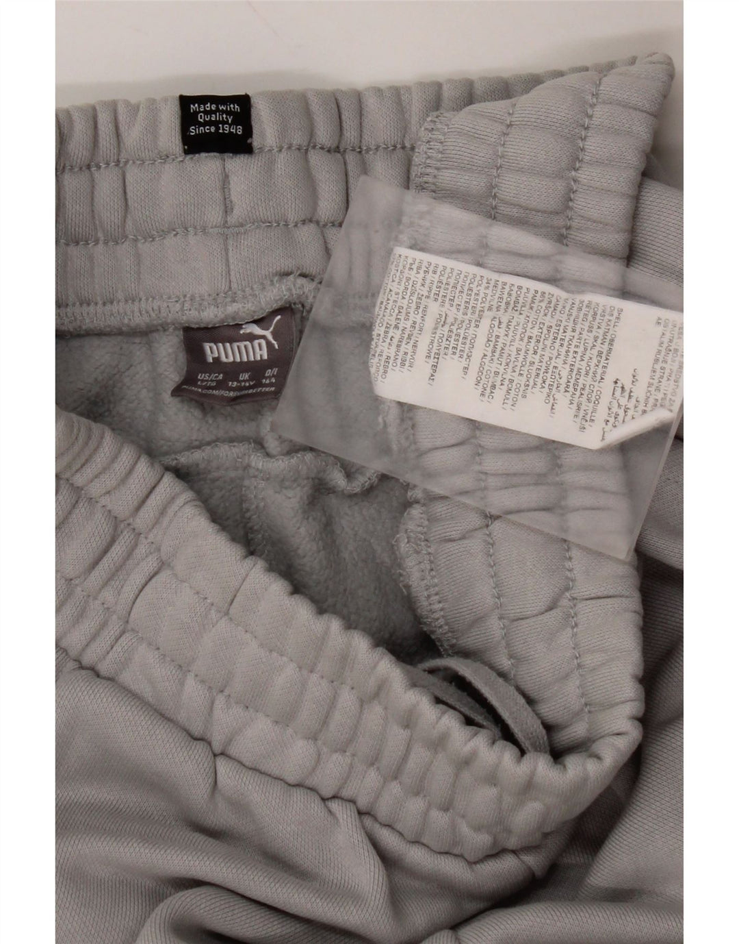Pantaloni della tuta da ragazzo PUMA Joggers 13-14 anni in cotone grigio