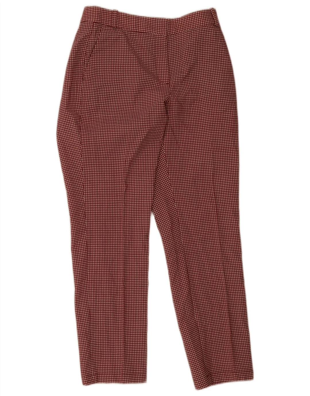 Pantaloni chino da donna Massimo Dutti EU 38 Small W28 L28 Pied de poule rosso