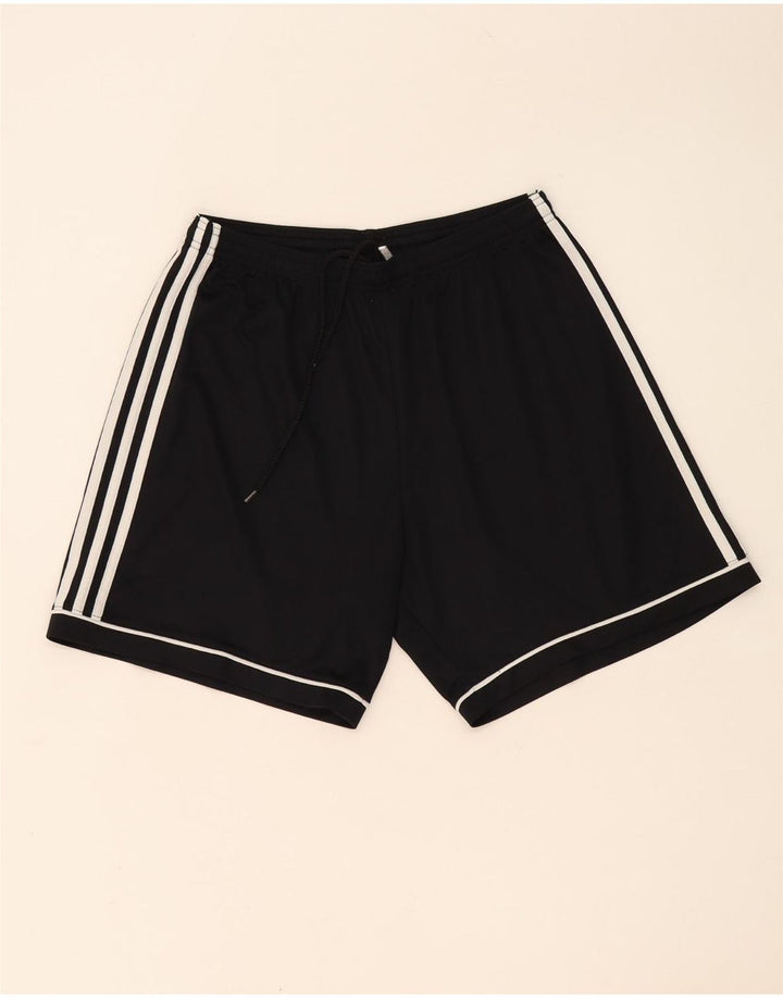 Pantaloncini sportivi Adidas Climalite da uomo grandi in poliestere nero