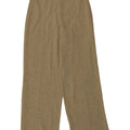 Pantaloni Zara da donna a gamba larga lavorati a maglia piccoli W26 L30 poliestere verde