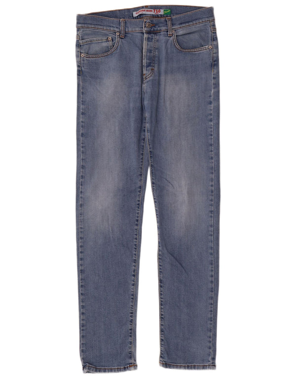 Jeans Carrera Uomo 710 Regular Slim IT 50 Large W34 L34 Cotone Blu