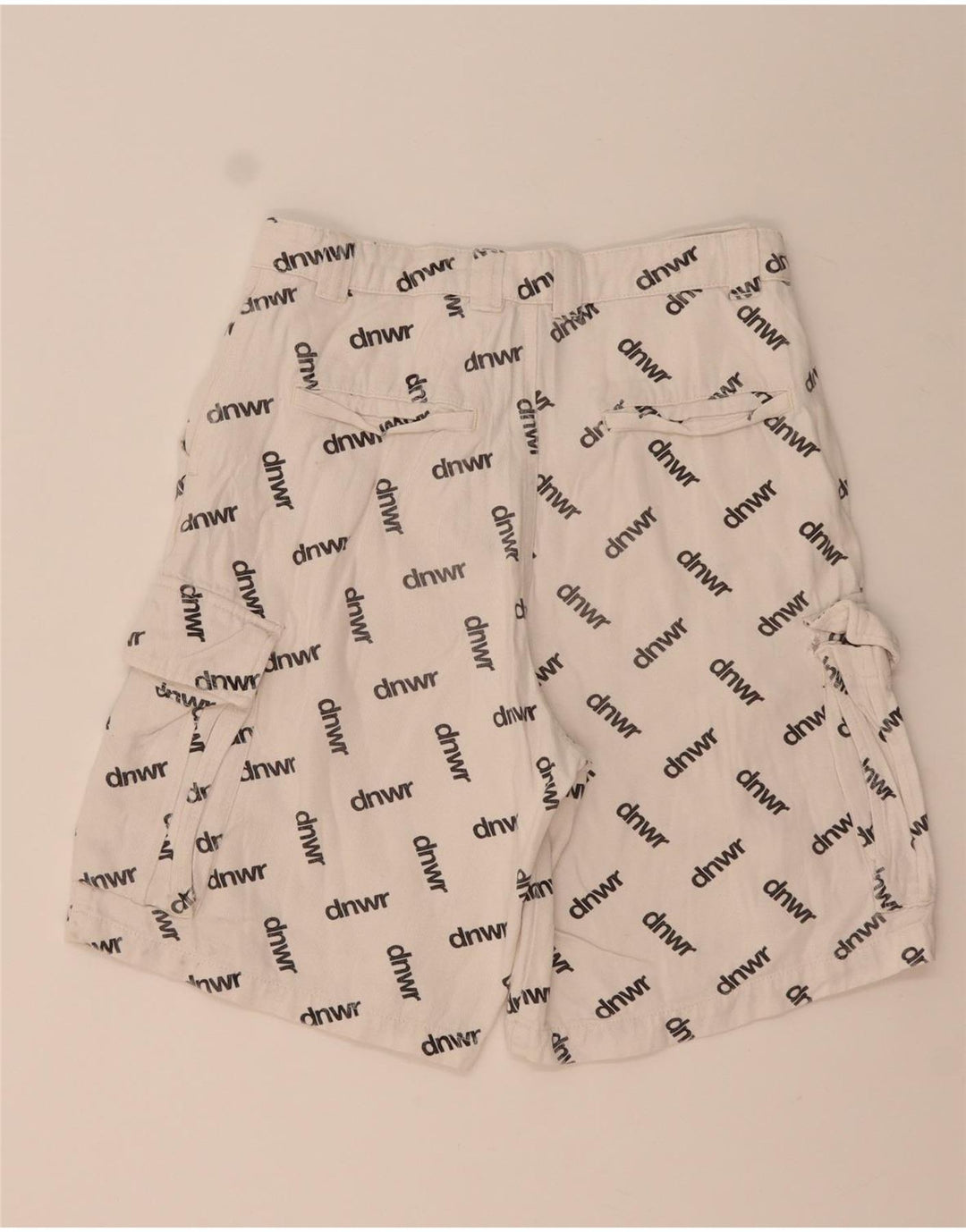 Pantaloncini cargo grafici da uomo Zara EU 38 piccoli W30 bianchi