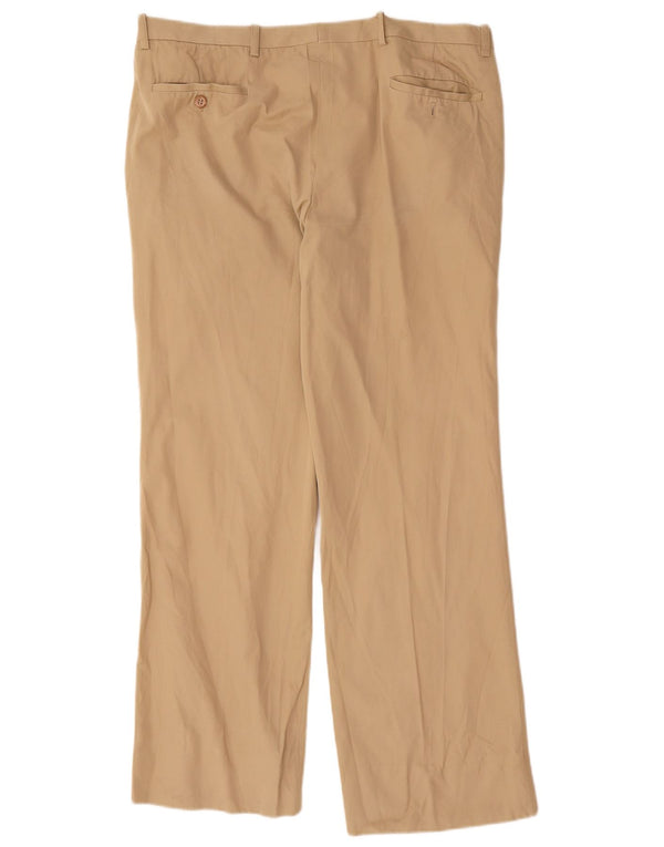 Pantaloni da abito vintage da uomo con pegging W36 L29 Beige