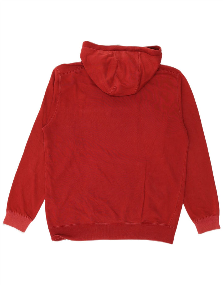 Maglione con cappuccio grafico da uomo CHAMPION grande in cotone rosso