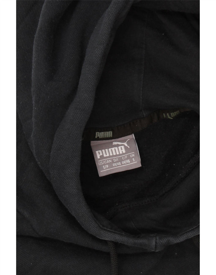 PUMA Mens Hoodie Jumper Small Black Vintage Puma and Second-Hand Puma from Messina Hembry 
