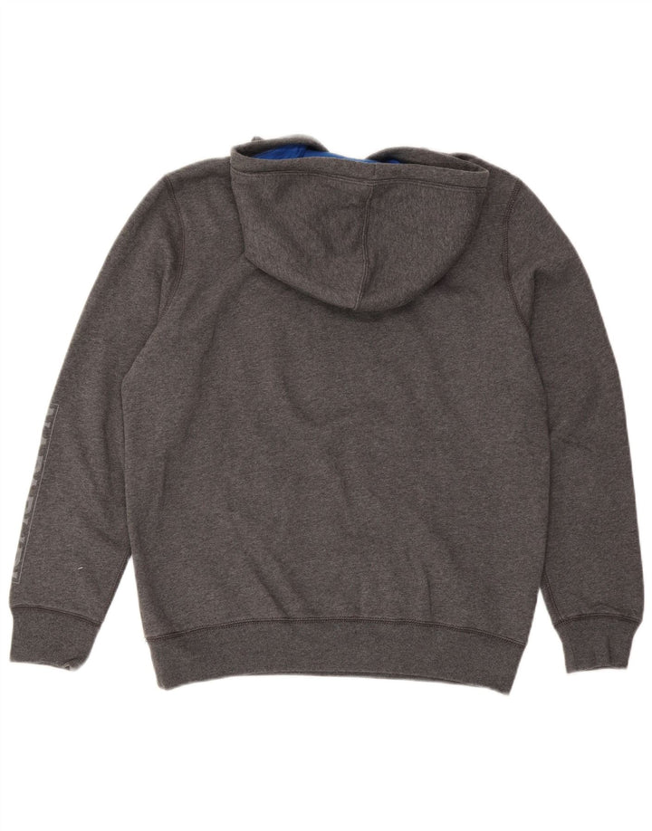 Maglione con cappuccio grafico da uomo Napapijri grigio medio