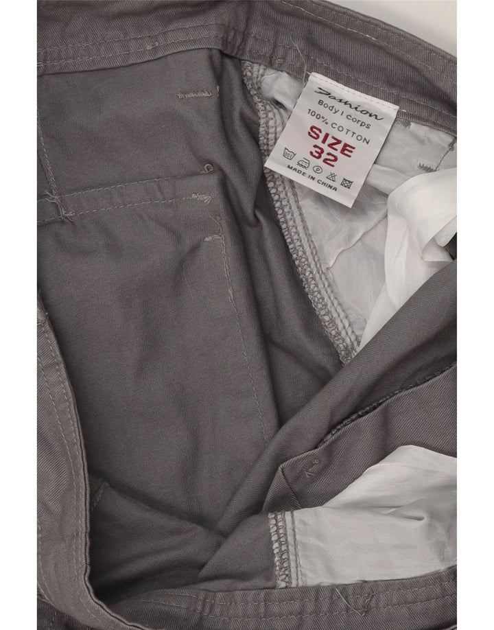 Pantaloncini cargo da uomo Vogue W32 cotone grigio medio