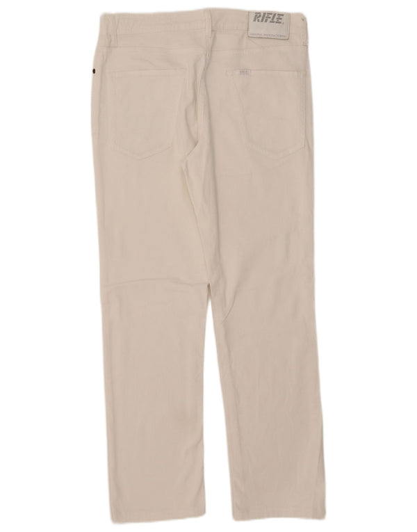 Jeans dritti da donna Rifle W34 L28 cotone bianco
