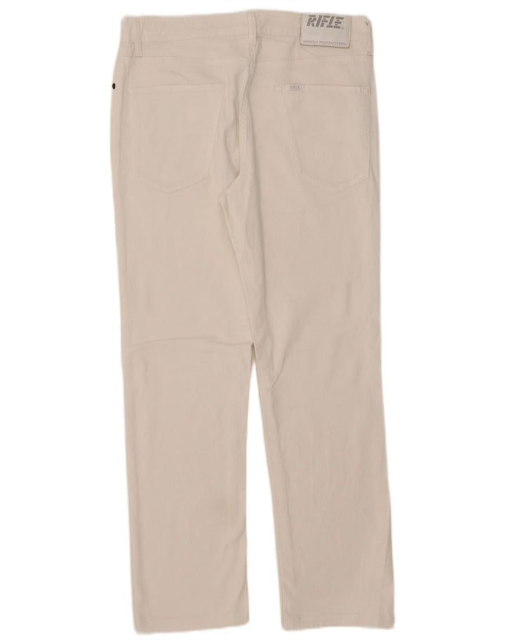 Jeans dritti da donna Rifle W34 L28 cotone bianco