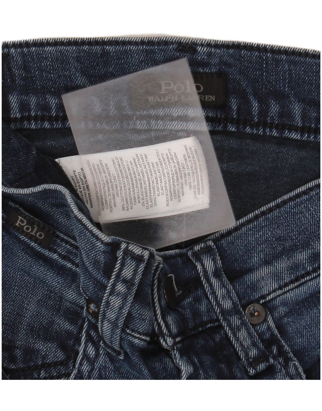 Jeans slim da uomo Ralph Lauren W30 L30 cotone blu