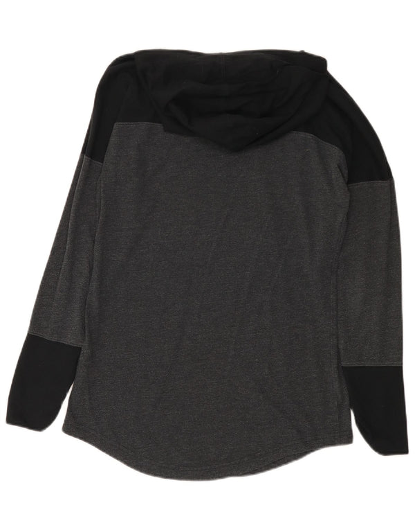 Maglia a maniche lunghe con cappuccio da donna PUMA UK 10 Small Grey Colourblock