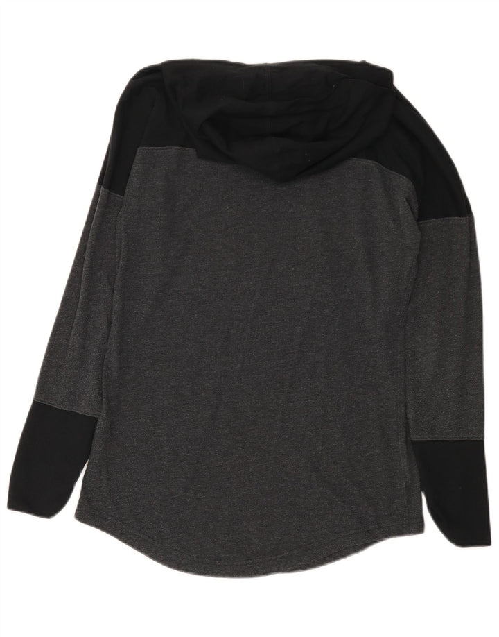 Maglia a maniche lunghe con cappuccio da donna PUMA UK 10 Small Grey Colourblock