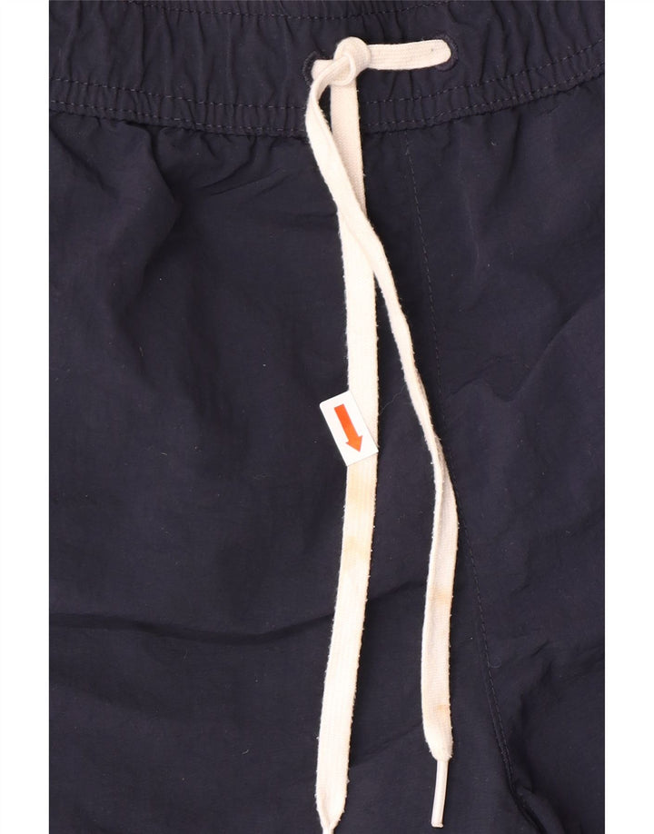 CHAMPION Mens Graphic Swimming Shorts Small  Navy Blue Polyamide
