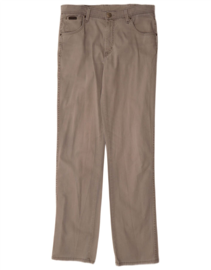 Jeans dritti elasticizzati Texas Wrangler da uomo W33 L34 cotone grigio