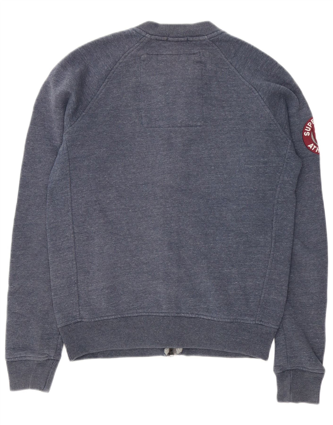 Giacca da ginnastica da uomo con grafica Superdry, cotone mélange blu navy medio