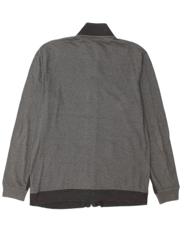 CALVIN KLEIN Giacca da tuta da uomo grande in cotone grigio