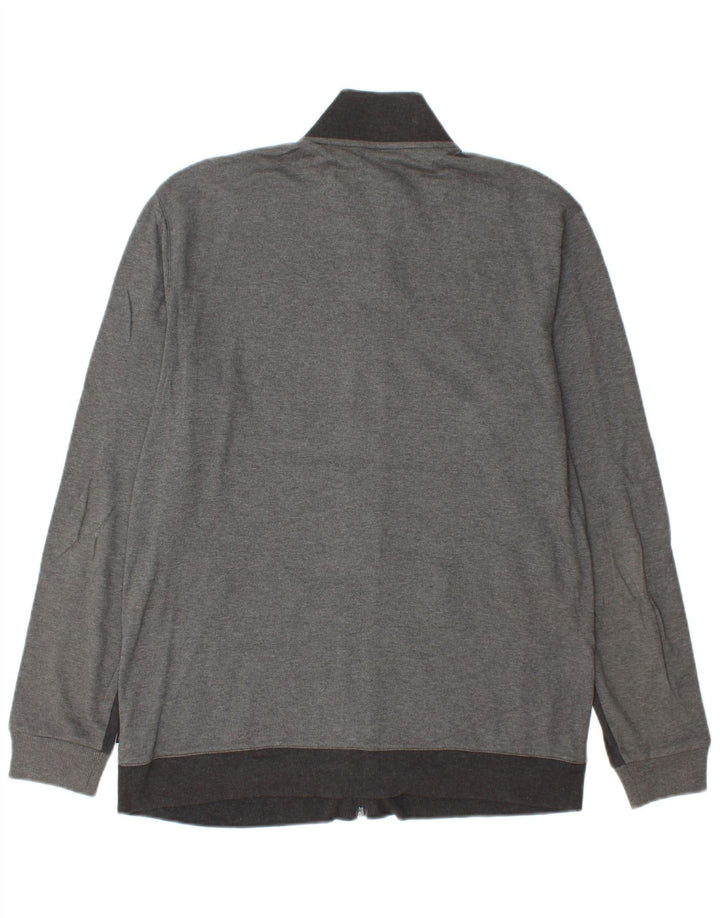 CALVIN KLEIN Giacca da tuta da uomo grande in cotone grigio