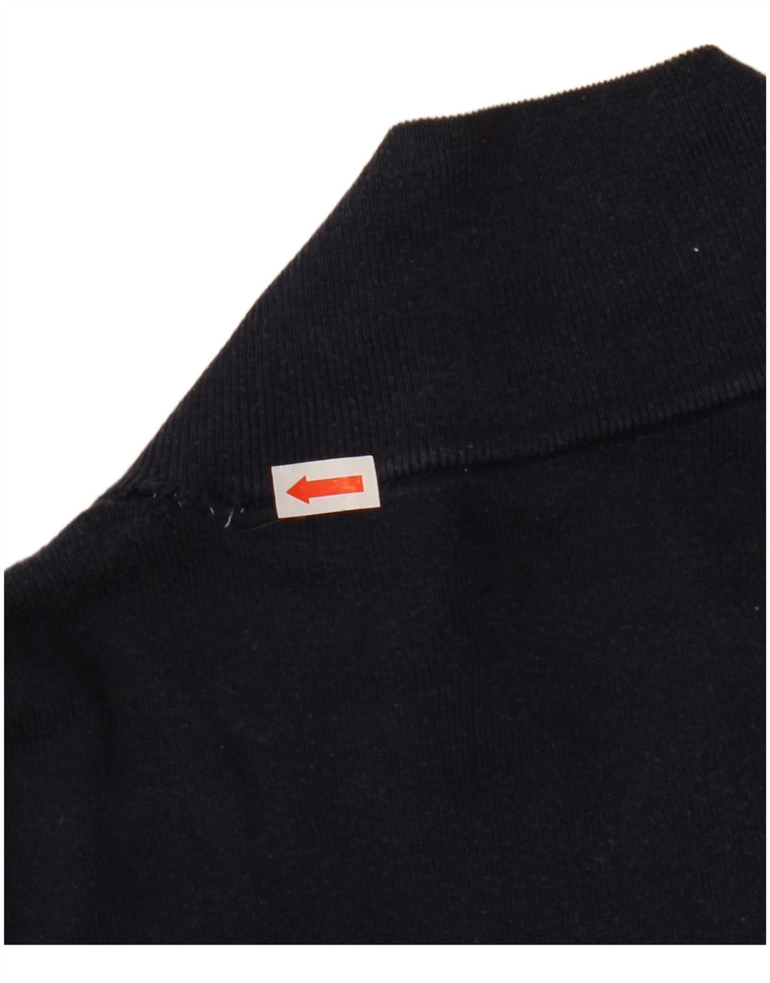 Gant Maglione da uomo con zip e collo in cotone blu navy medio