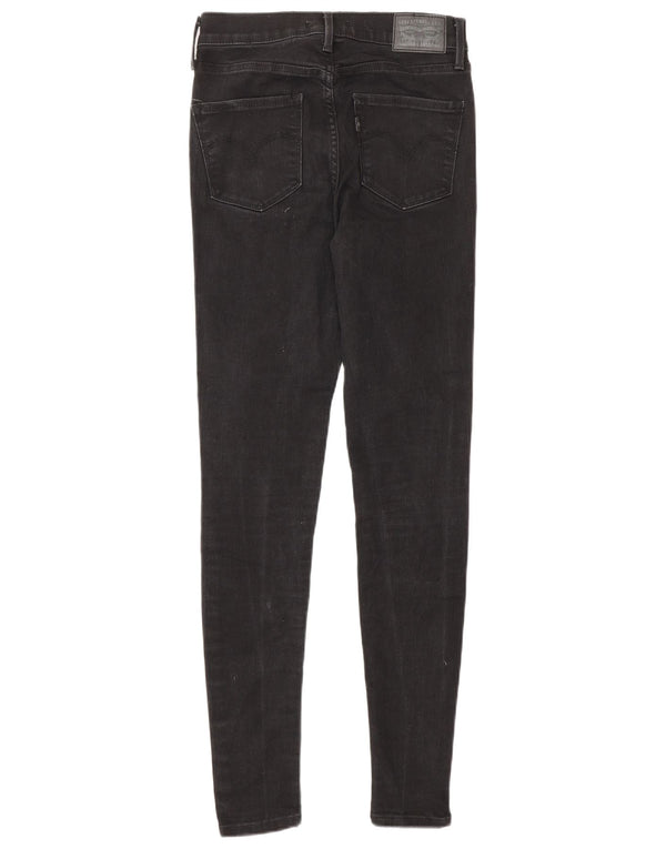 LEVI'S Jeans da donna 720 super skinny a vita alta W25 L30 cotone nero